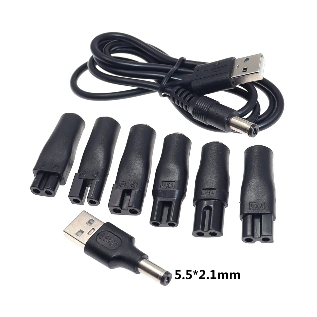 Men'S Grooming Haircut - สายชาร์จสำรอง 8 ชิ้น 5V อะแดปเตอร์ USB