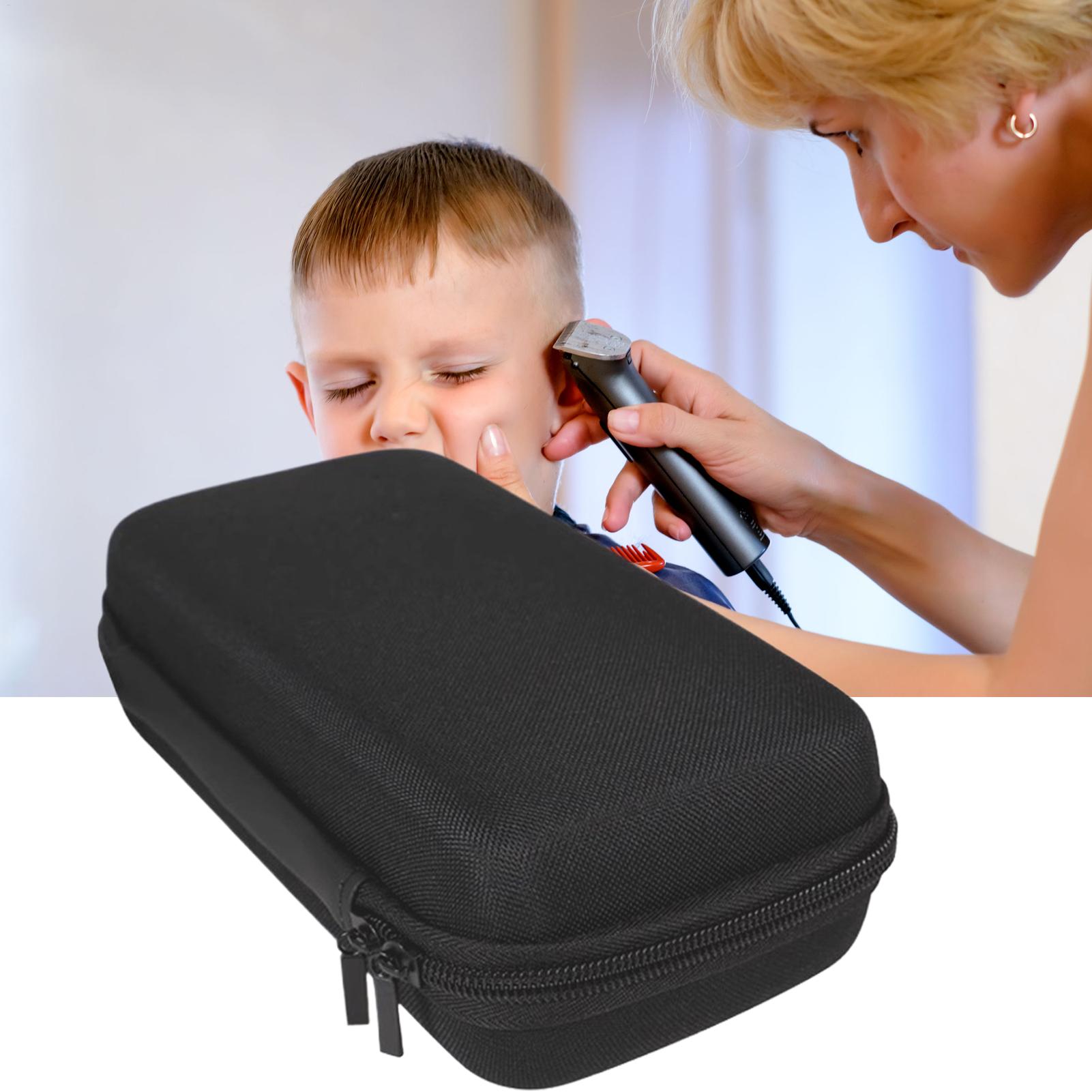 Mens Grooming Box - กระเป๋าใส่เครื่องมือตัดผม กระเป๋าเก็บอุปกรณ์ตัดแต่งทรงผม กล่องเก็บเครื่องตัดผมอเนกประสงค์สำหรับใช้ในบ้าน กล่องเก็บอุปกรณ์ช่างทำผม สำหรับจัดแต่งทรงผมนอกสถานที่