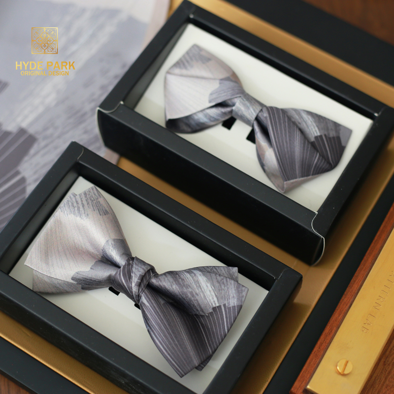 Mens Grooming Box - เจ้าบ่าวผู้ชายที่ดีที่สุดกล่องของขวัญสีเทาเงินแชมเปญทองชุดผู้ชายผูกโบว์แต่งงาน