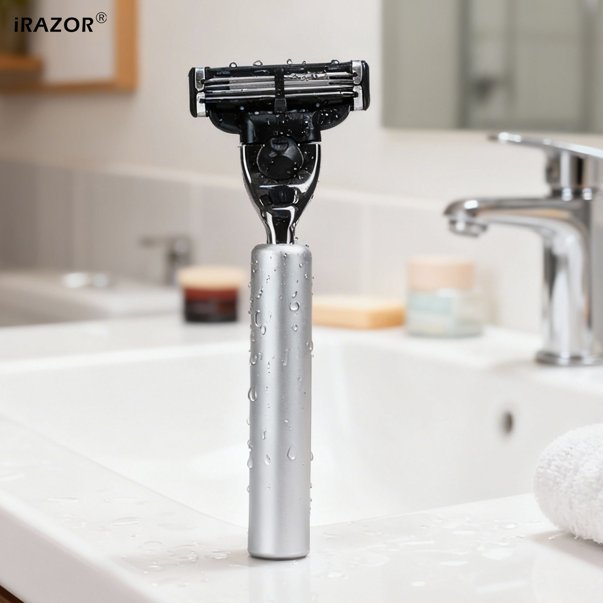 Men'S Grooming Hair Removal - มีดโกนหนวด iRAZOR Classic สำหรับผู้ชาย ด้ามจับอะลูมิเนียม ใบมีด