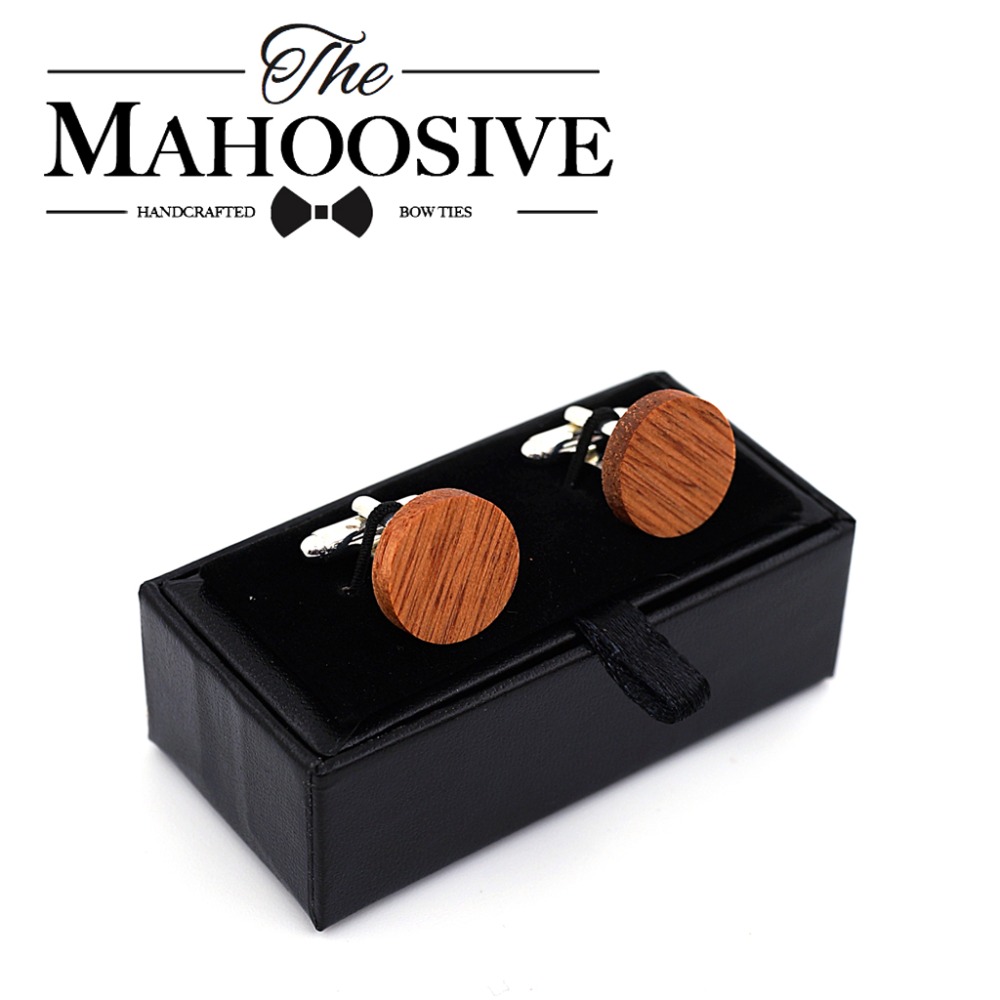 Mens Grooming Box - MAHOOSIVE ไม้ Cufflinks แต่งงานเจ้าบ่าว Anchor Cufflinks