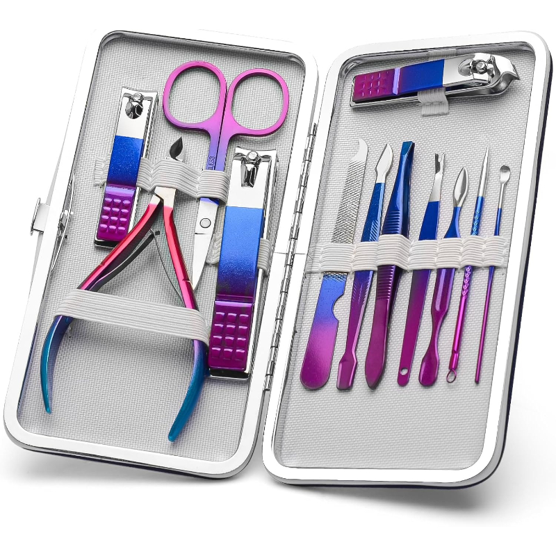 Nail Care Kit Mens - ชุดทำเล็บ กรรไกรตัดเล็บ ชุดดูแลเล็บเท้า สำหรับผู้ชายและผู้หญิง ชุดดูแลเล็บมืออาชีพ อุปกรณ์ดูแลเล็บ