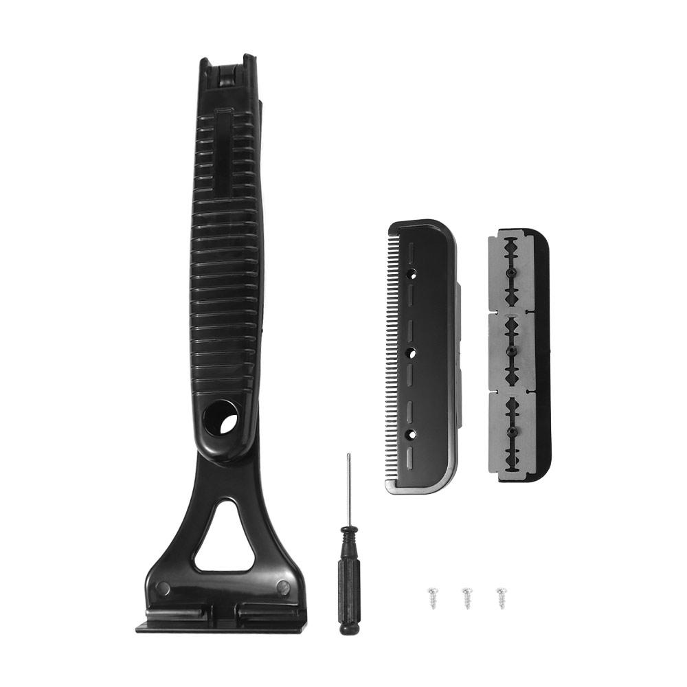 Men'S Grooming Hair Removal - เครื่องโกนขนหลังแบบพับได้ ใบมีดเปลี่ยนได้ ใช้ได้ทั้งแบบเปียกและแห้ง สำหรับโกนขนขาและเครา มีรูแขวน ใช้งานง่าย
