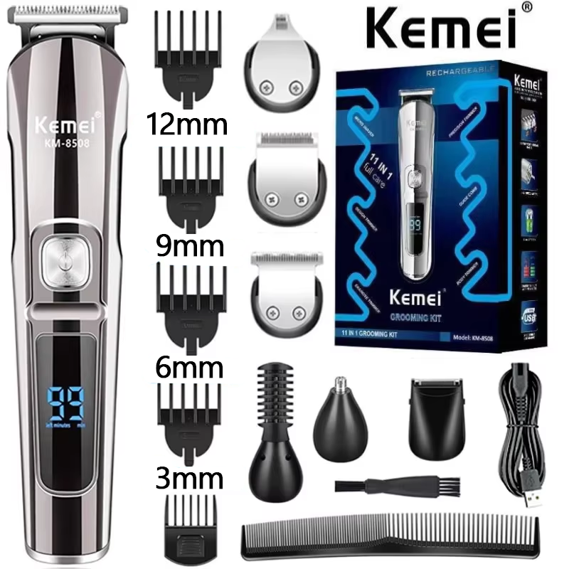 Mens Grooming Box - เครื่องโกนหนวด Kemei รุ่น KM-8508 แบบมืออาชีพ 6