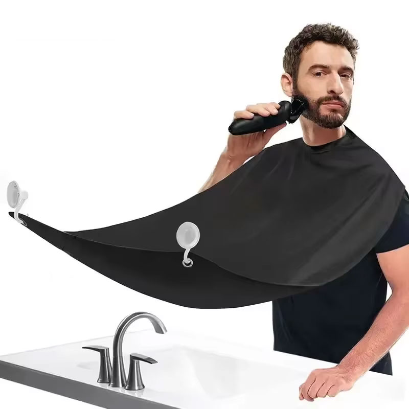 Men'S Grooming - ผ้ากันเปื้อนโกนหนวดสำหรับผู้ชาย กันน้ำ ใช้สำหรับตัดผม จับเศษผม ทำความสะอาด อุปกรณ์โกนหนวด