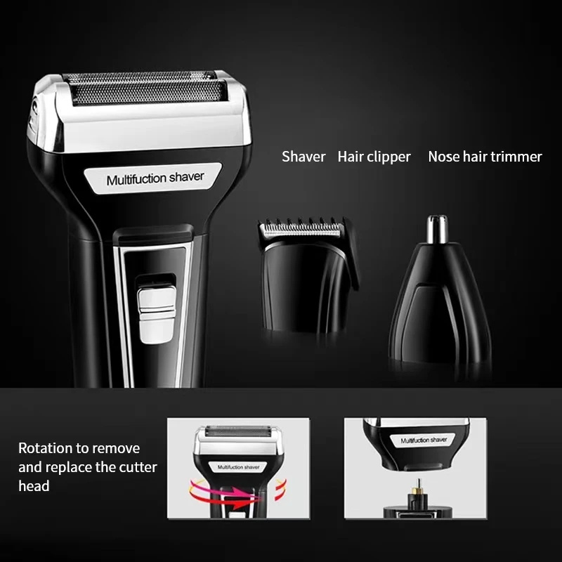 Kemei กันน้ําอเนกประสงค์ 3 In  - Mens Grooming Box บทวิจารณ์และราคา