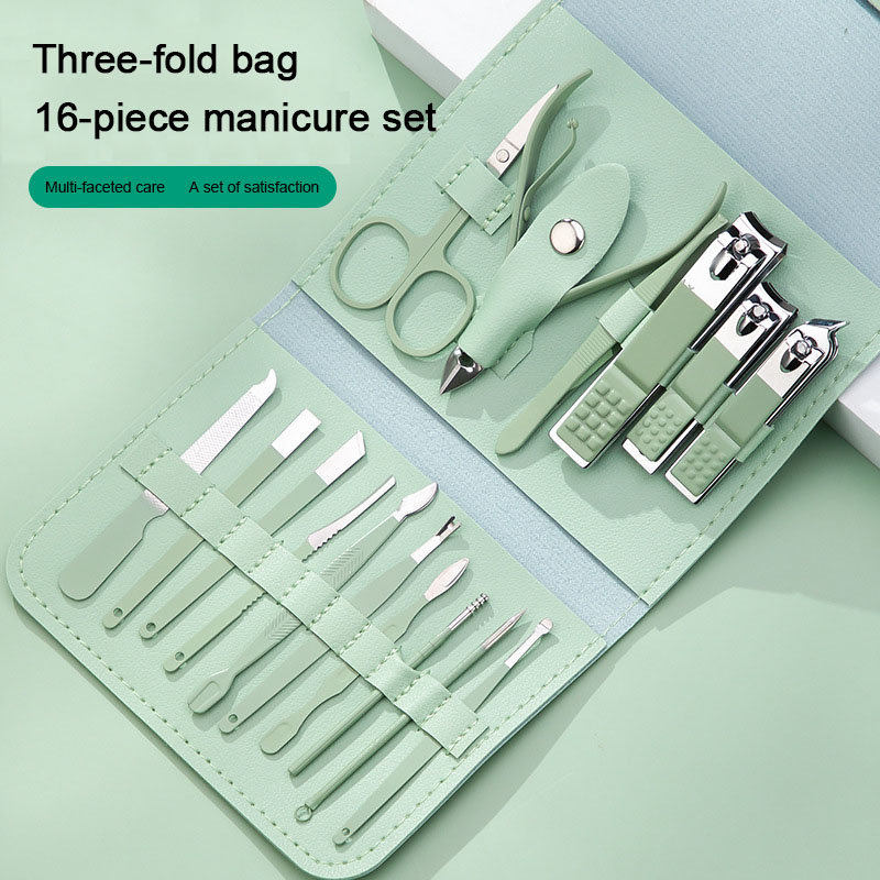 ชุดกรรไกรตัดเล็บมืออาชีพ 16 ชิ - Nail Care Kit Mens บทวิจารณ์และราคา