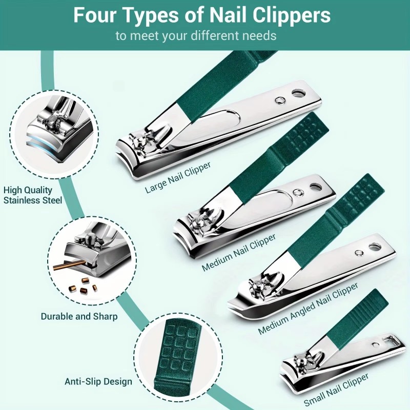 ชุดอุปกรณ์ตัดแต่งเล็บมืออาชีพ  - Nail Care Kit Mens บทวิจารณ์และราคา