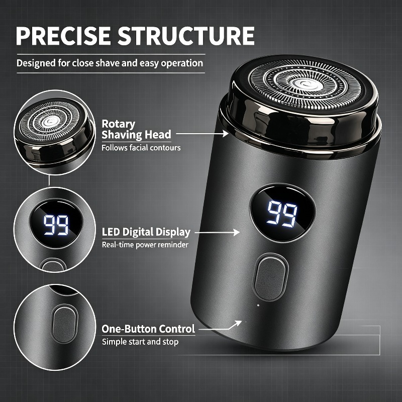 เครื่องโกนหนวดไฟฟ้ากันน้ำแบบชา - Mens Grooming Box บทวิจารณ์และราคา